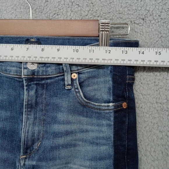 Citizens of Humanity Jeans Womens 28‎ Blue Rocket Crop High-Rise Skinny Denim - Picture 4 of 12